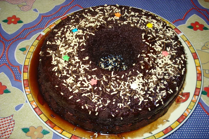 bolo de micro-ondas de chocolate