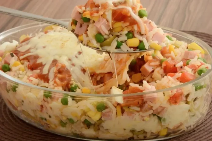 receita de o melhor arroz de forno fácil de fazer