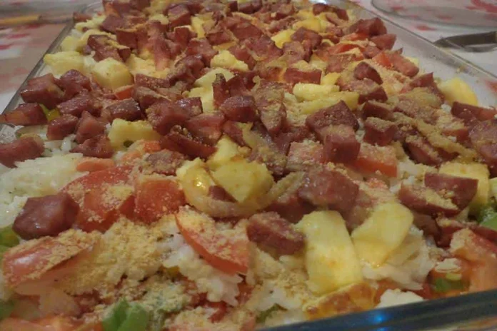 receita de arroz cremoso com calabresa