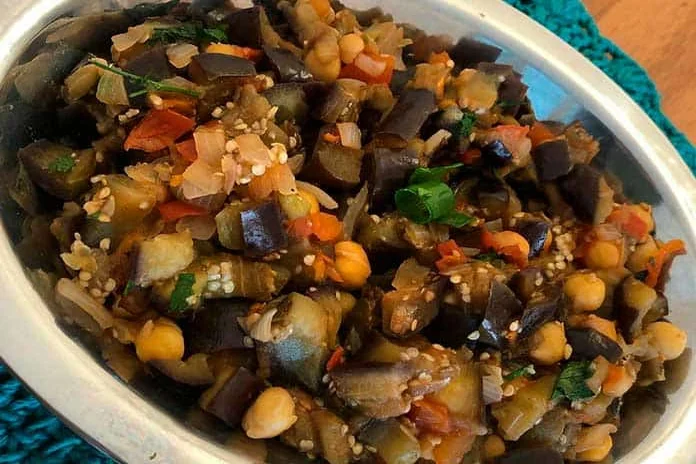 receita de salada de berinjela