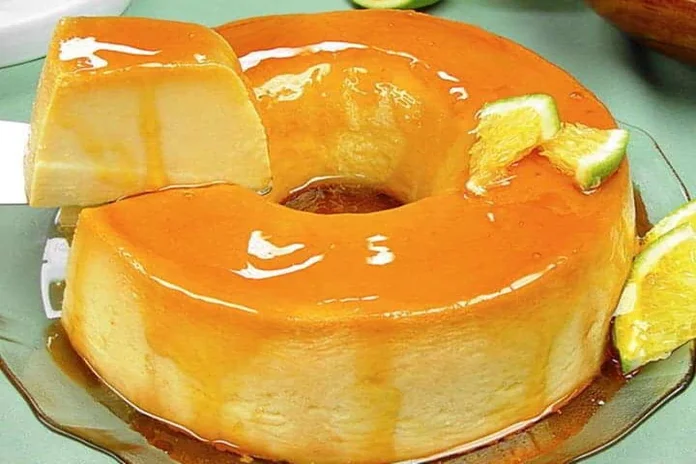 receita de pudim de laranja simples