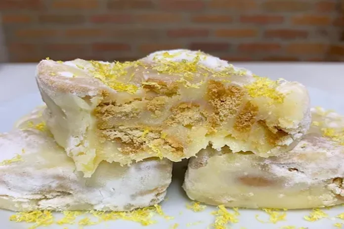 receita de palha italiana de limão simples e fácil de fazer