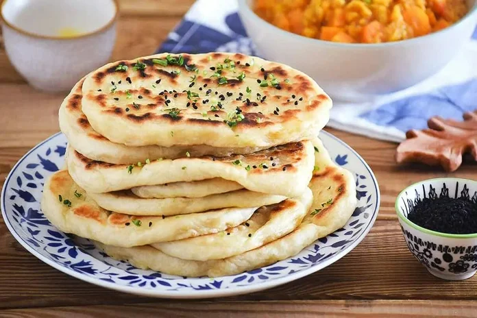 receita de pão naan fácil
