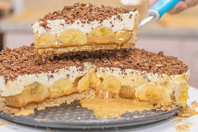 receita de torta de banana banoffee