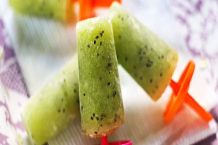 receita de geladinho de kiwi prático