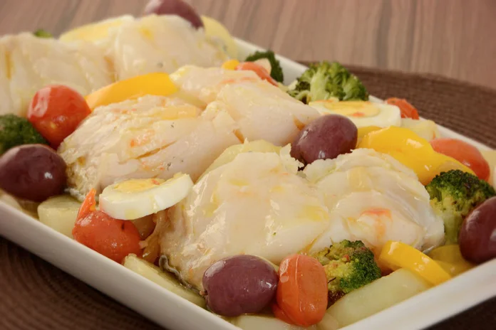receita de bacalhau de forno com legumes