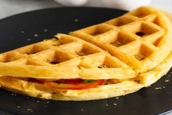 receita de waffle de queijo fit