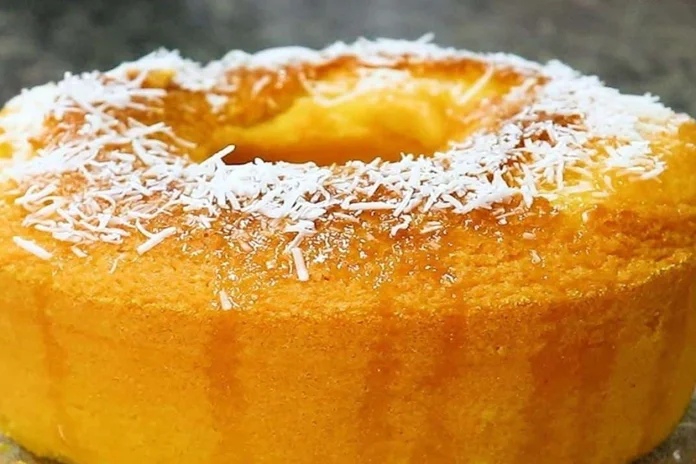 bolo de fuba com coco fácil de fazer