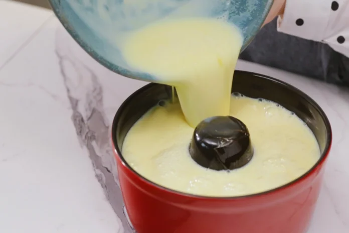 sobremesa cremosa feita com leite e leite condensado pudim rápido e saboroso
