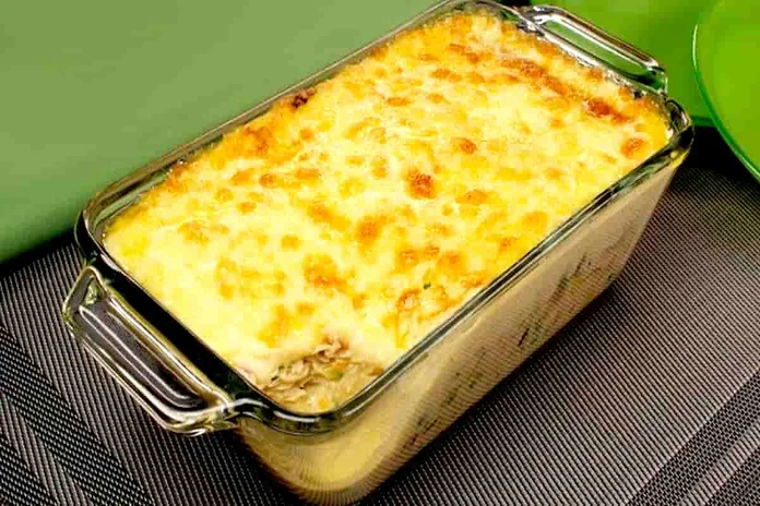 escondidinho de frango com purê