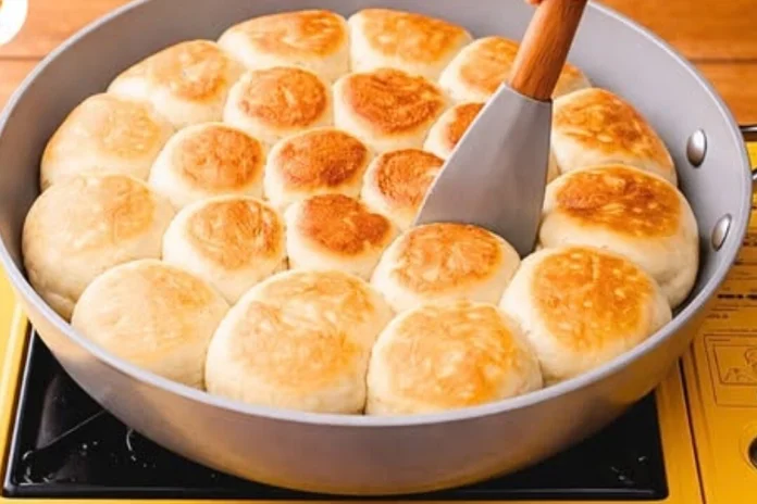 pão de frigideira fofinho tipo pãozinho de leite