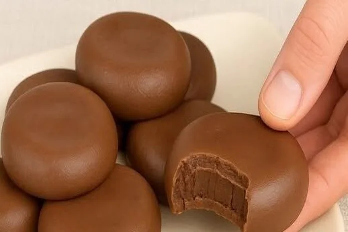biscoitinhos cremosos de chocolate sem forno