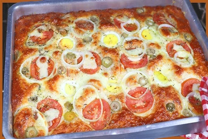 massa caseira de pizza saborosa